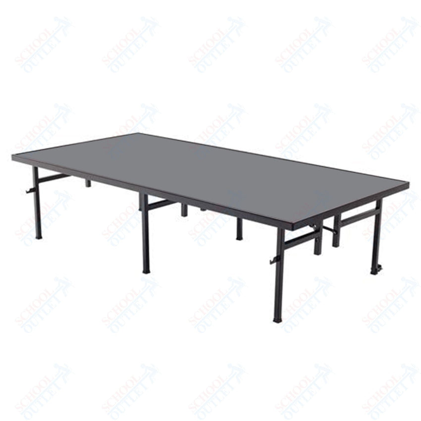 AmTab Fixed Height Stage - Polypropylene Top - 36"W x 96"L x 16"H (AmTab AMT - ST3816P) - SchoolOutlet