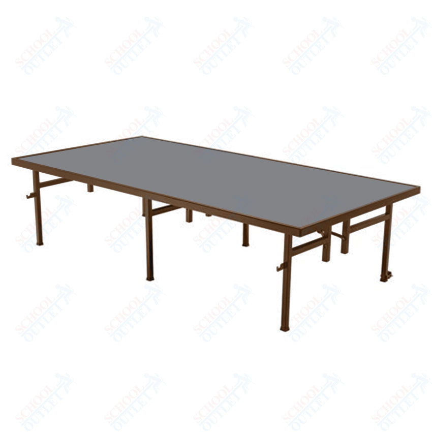 AmTab Fixed Height Stage - Polypropylene Top - 36"W x 96"L x 16"H (AmTab AMT - ST3816P) - SchoolOutlet