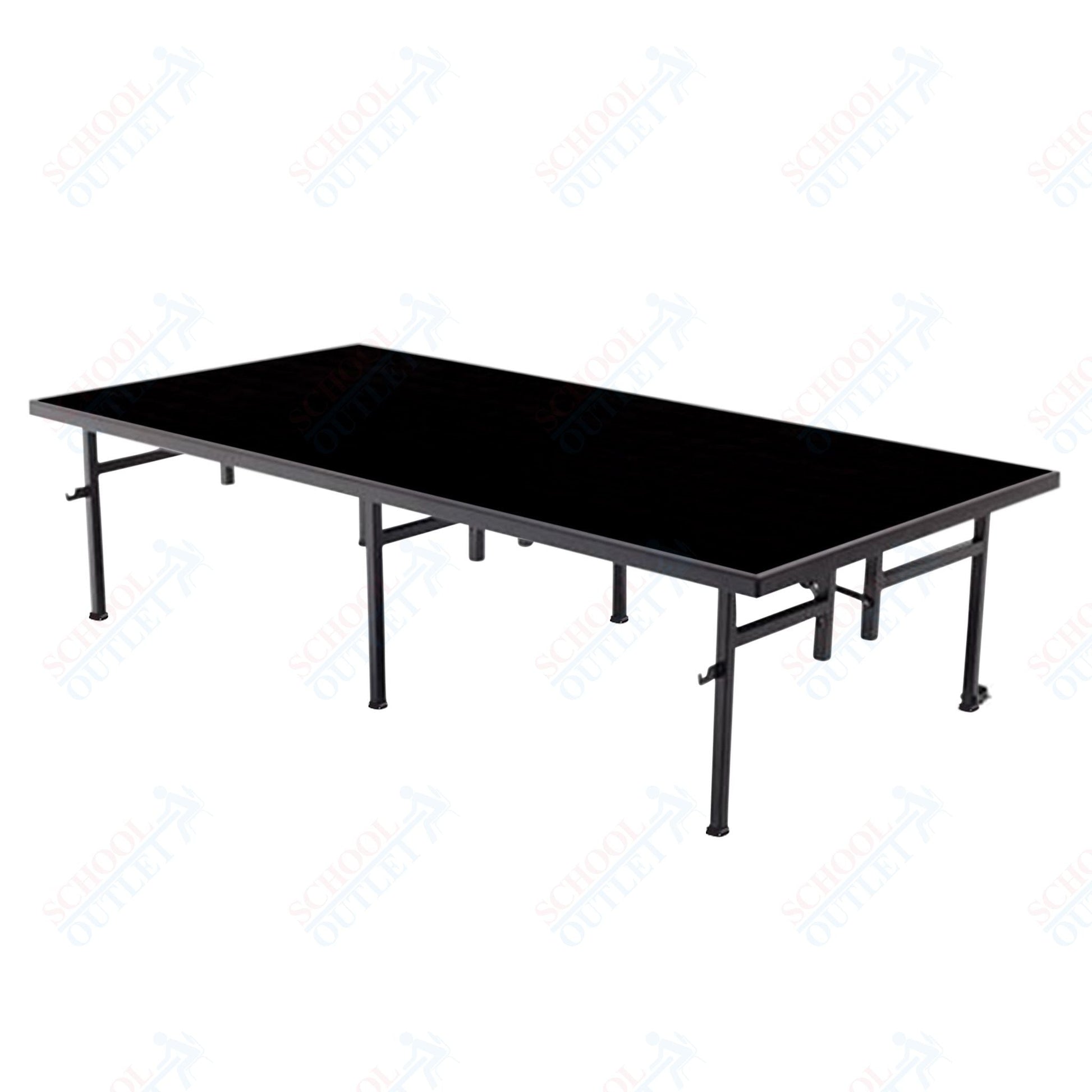 AmTab Fixed Height Stage - Polypropylene Top - 36"W x 96"L x 24"H (AmTab AMT - ST3824P) - SchoolOutlet