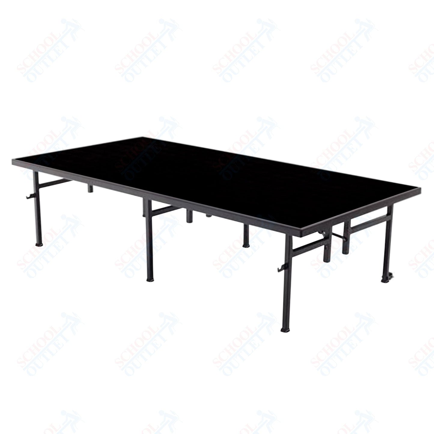 AmTab Fixed Height Stage - Polypropylene Top - 36"W x 96"L x 32"H (AmTab AMT - ST3832P) - SchoolOutlet