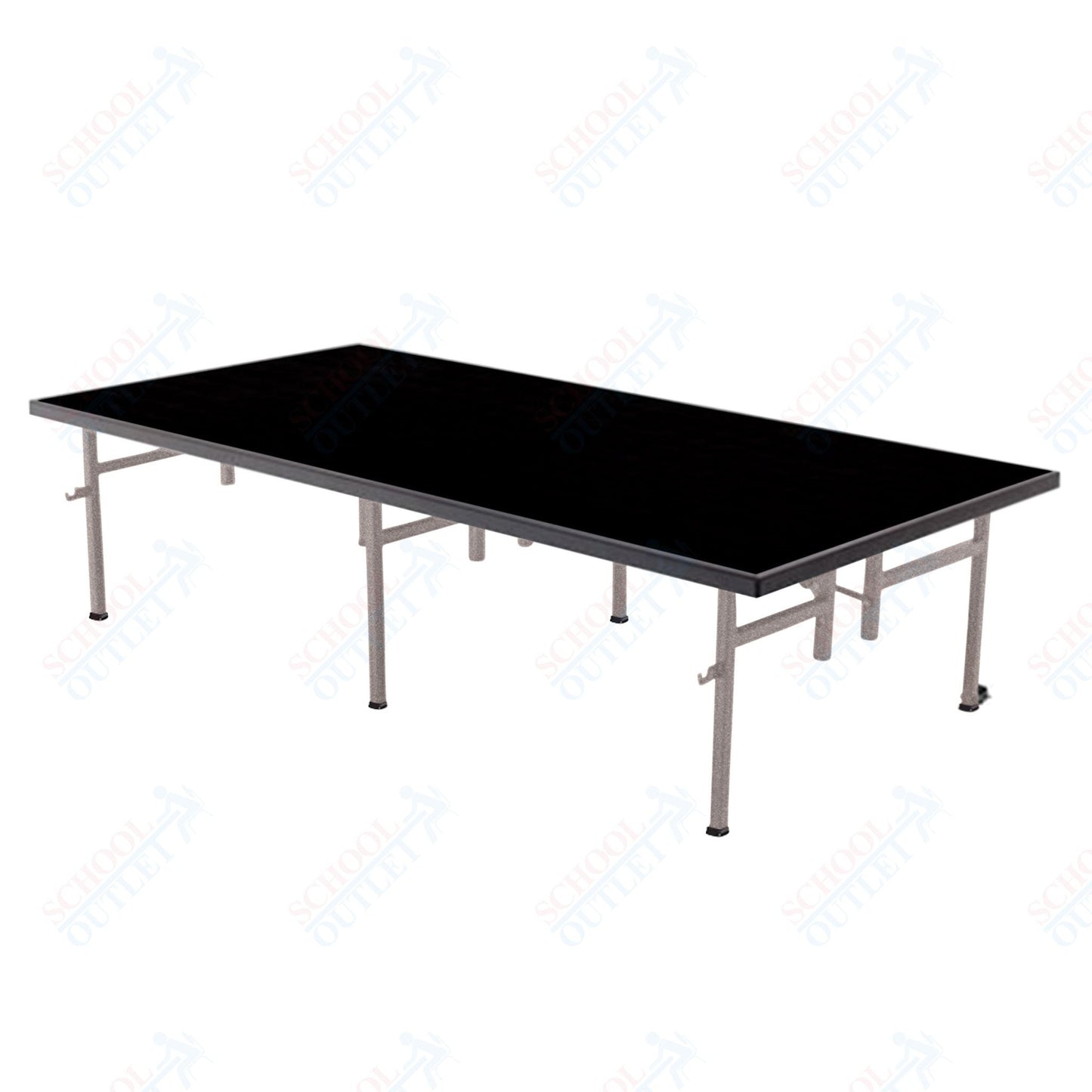 AmTab Fixed Height Stage - Polypropylene Top - 36"W x 96"L x 32"H (AmTab AMT - ST3832P) - SchoolOutlet