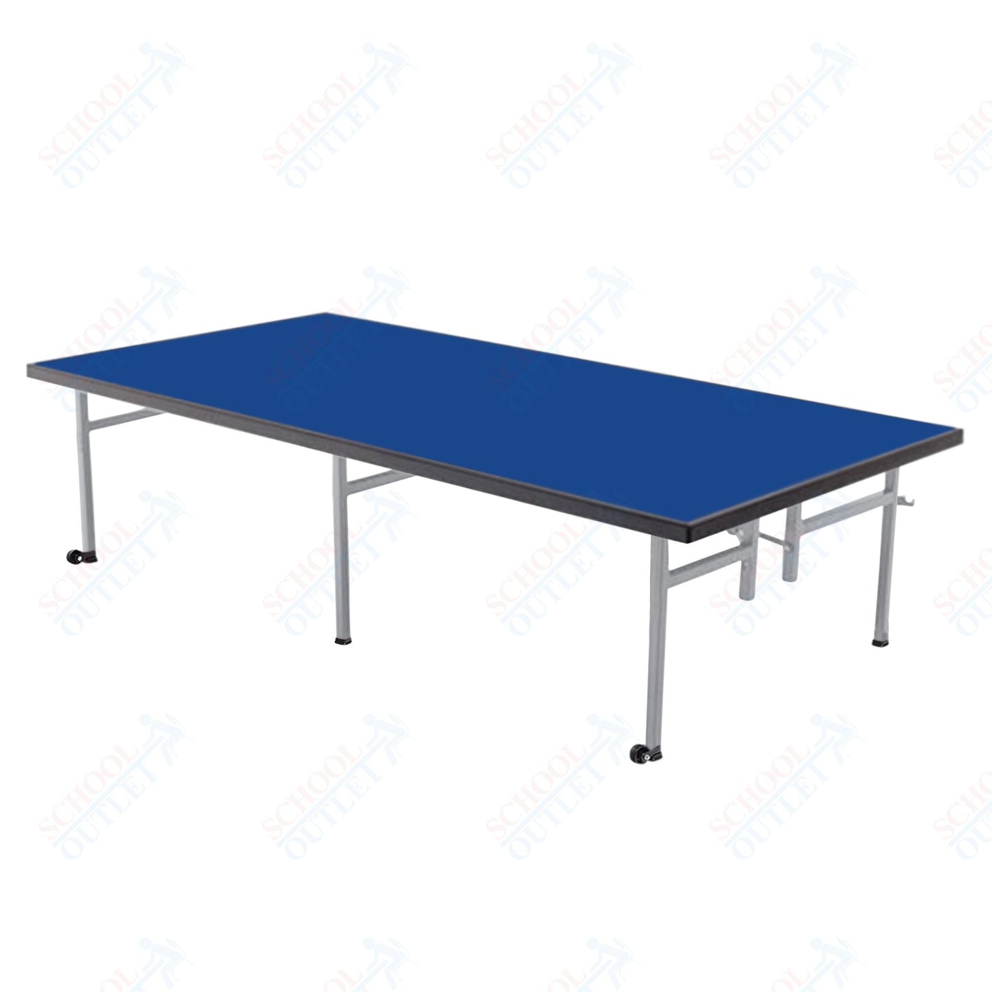 AmTab Fixed Height Stage - Carpet Top - 48"W x 48"L x 16"H (AmTab AMT - ST4416C) - SchoolOutlet
