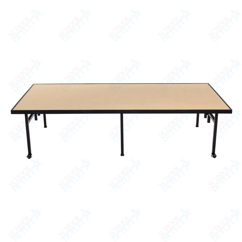 AmTab Fixed Height Stage - Hardboard Top - 48"W x 48"L x 24"H (AmTab AMT - ST4424H) - SchoolOutlet