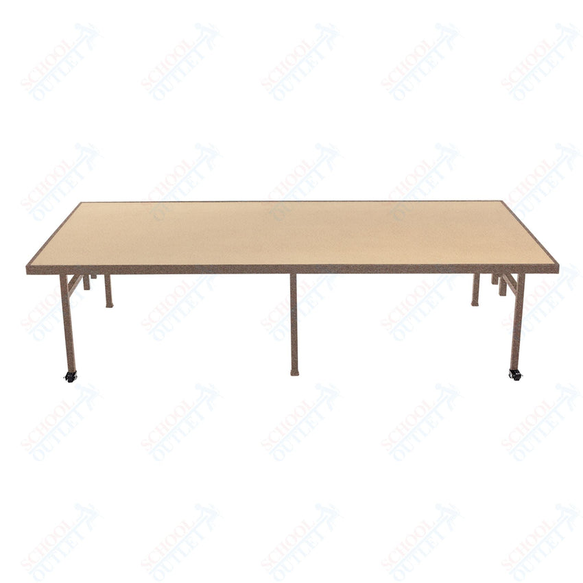 AmTab Fixed Height Stage - Hardboard Top - 48"W x 48"L x 24"H (AmTab AMT - ST4424H) - SchoolOutlet