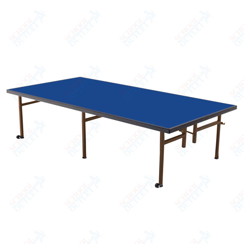 AmTab Fixed Height Stage - Carpet Top - 48"W x 72"L x 8"H (AmTab AMT - ST4608C) - SchoolOutlet
