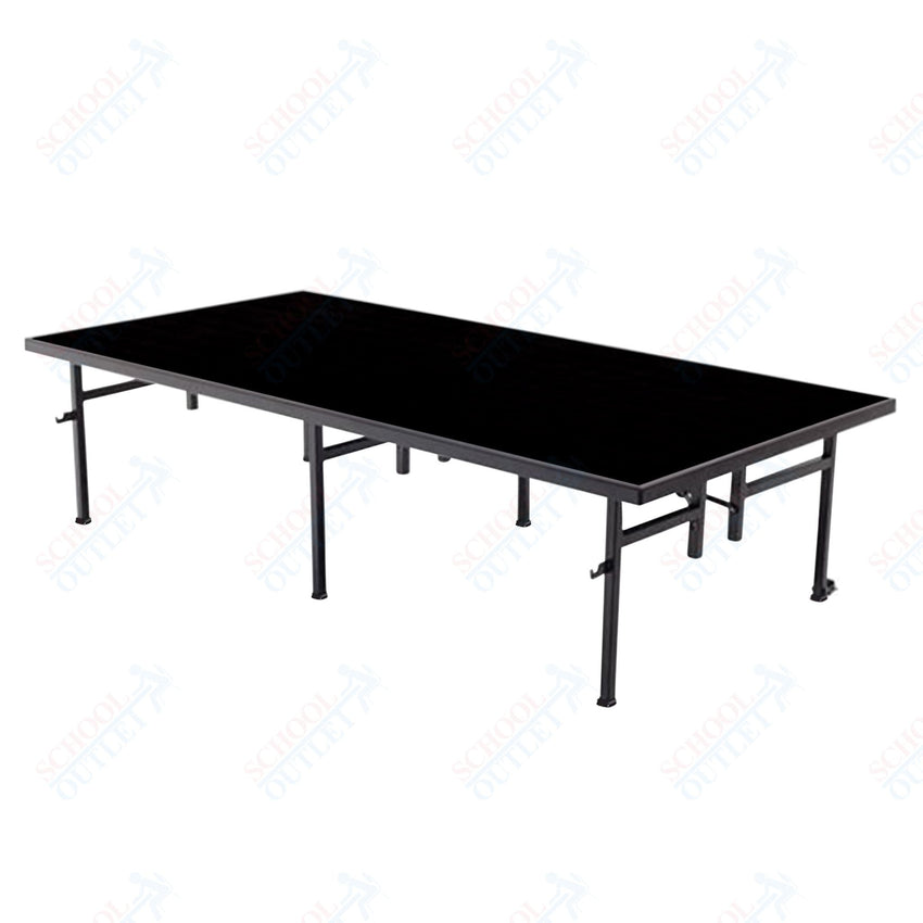 AmTab Fixed Height Stage - Polypropylene Top - 48"W x 72"L x 16"H (AmTab AMT - ST4616P) - SchoolOutlet