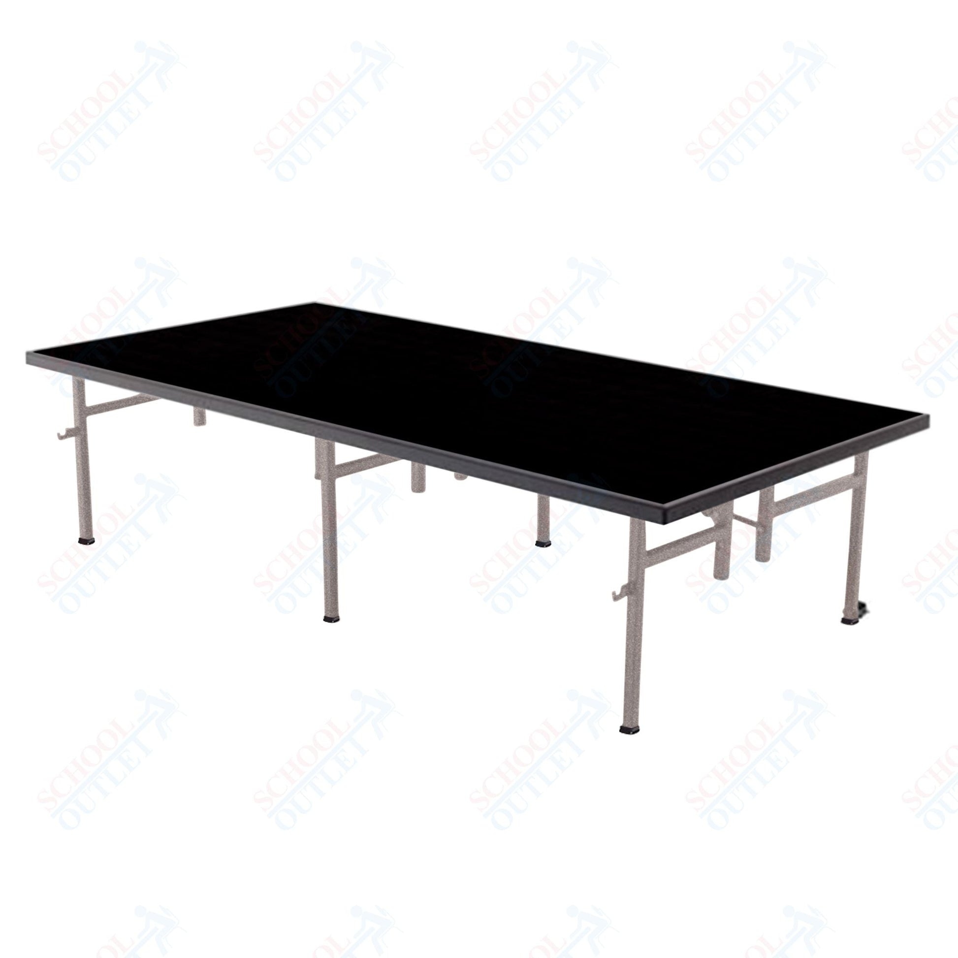 AmTab Fixed Height Stage - Polypropylene Top - 48"W x 96"L x 24"H (AmTab AMT - ST4824P) - SchoolOutlet