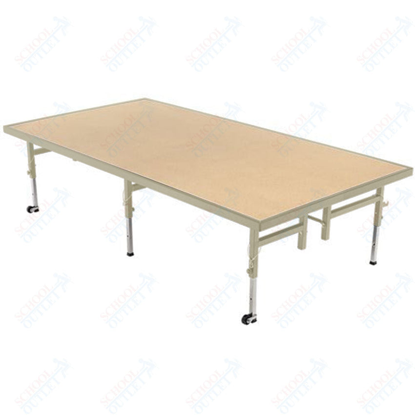 AmTab Adjustable Height Stage - Hardboard Top - 48"W x 48"L x Adjustable 16" to 24"H (AmTab AMT - STA4416H) - SchoolOutlet