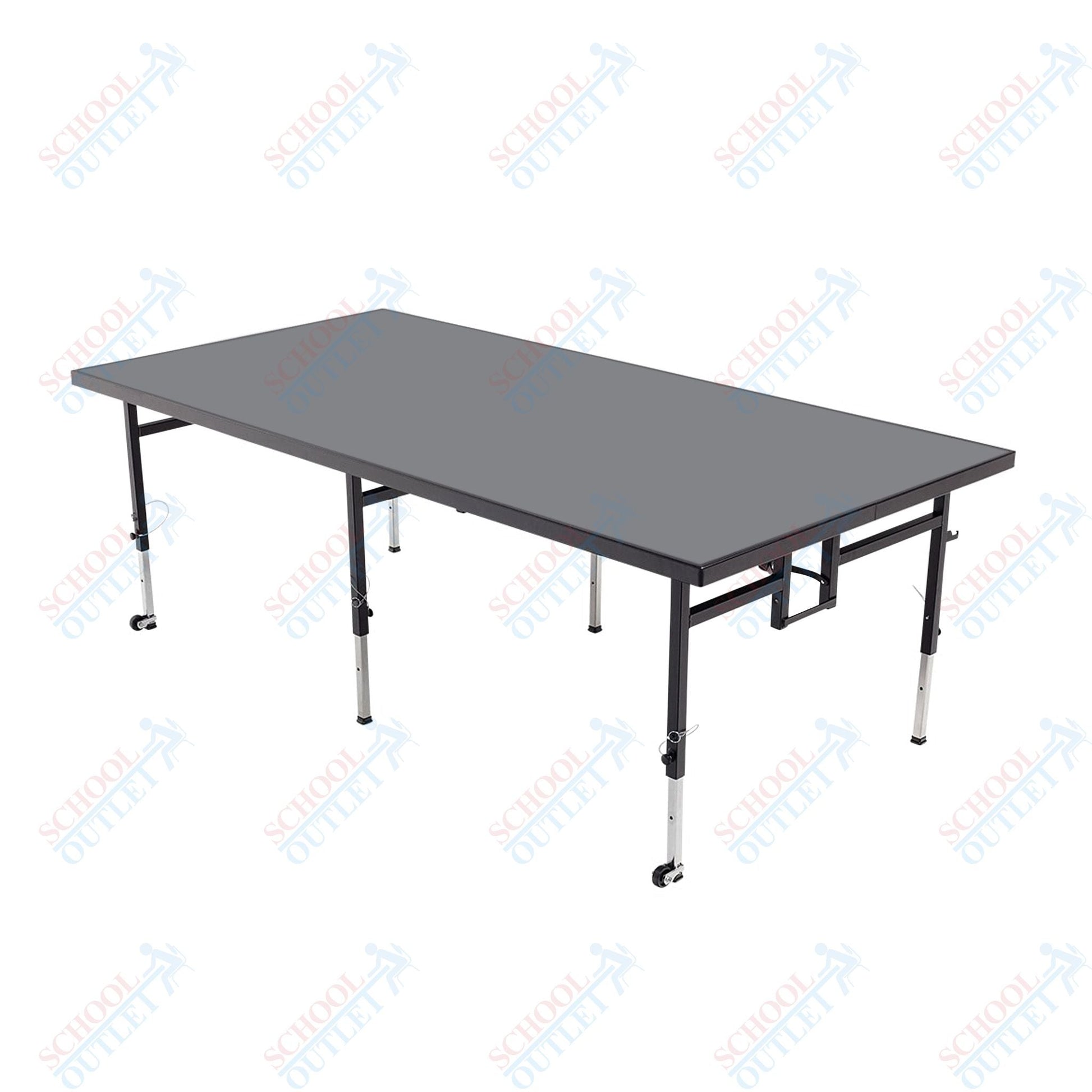 AmTab Adjustable Height Stage - Polypropylene Top - 48"W x 48"L x Adjustable 24" to 32"H (AmTab AMT-STA4424P) - SchoolOutlet