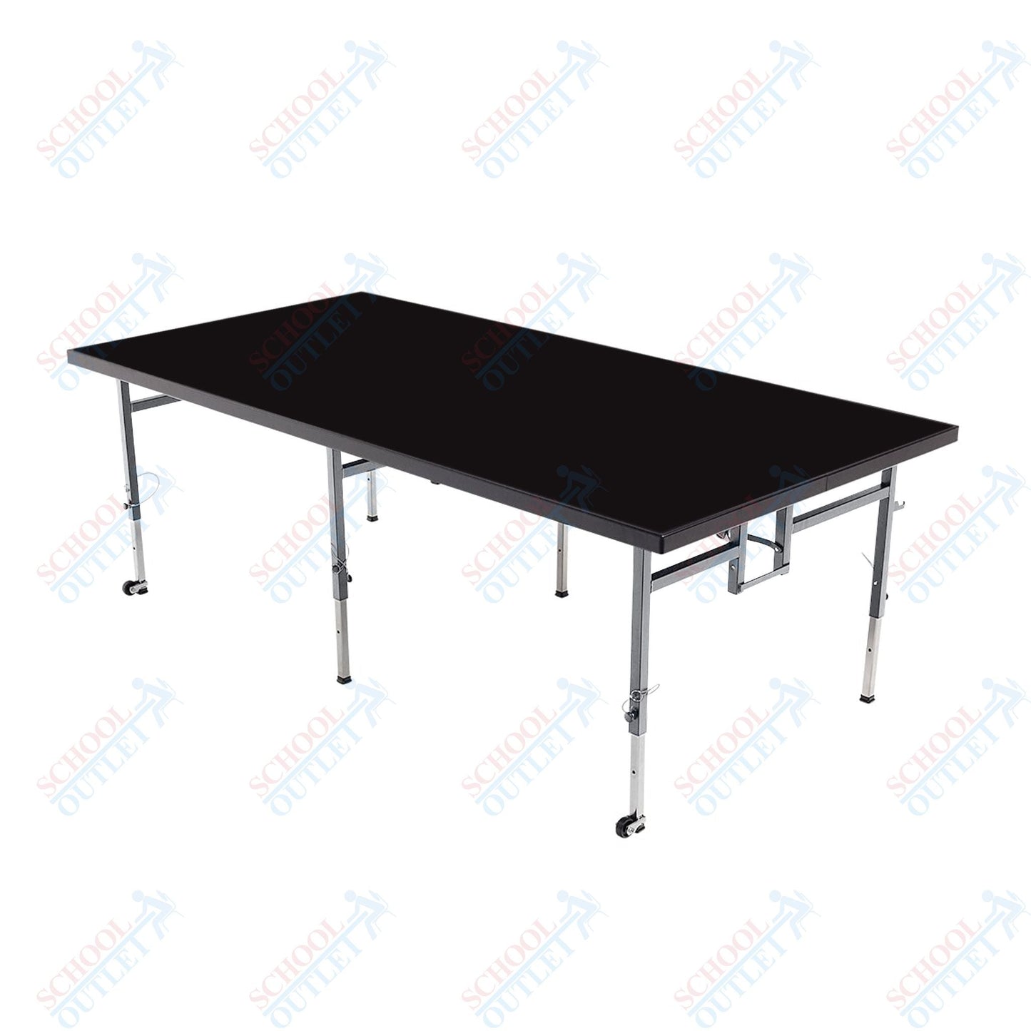 AmTab Adjustable Height Stage - Polypropylene Top - 48"W x 48"L x Adjustable 24" to 32"H (AmTab AMT-STA4424P) - SchoolOutlet