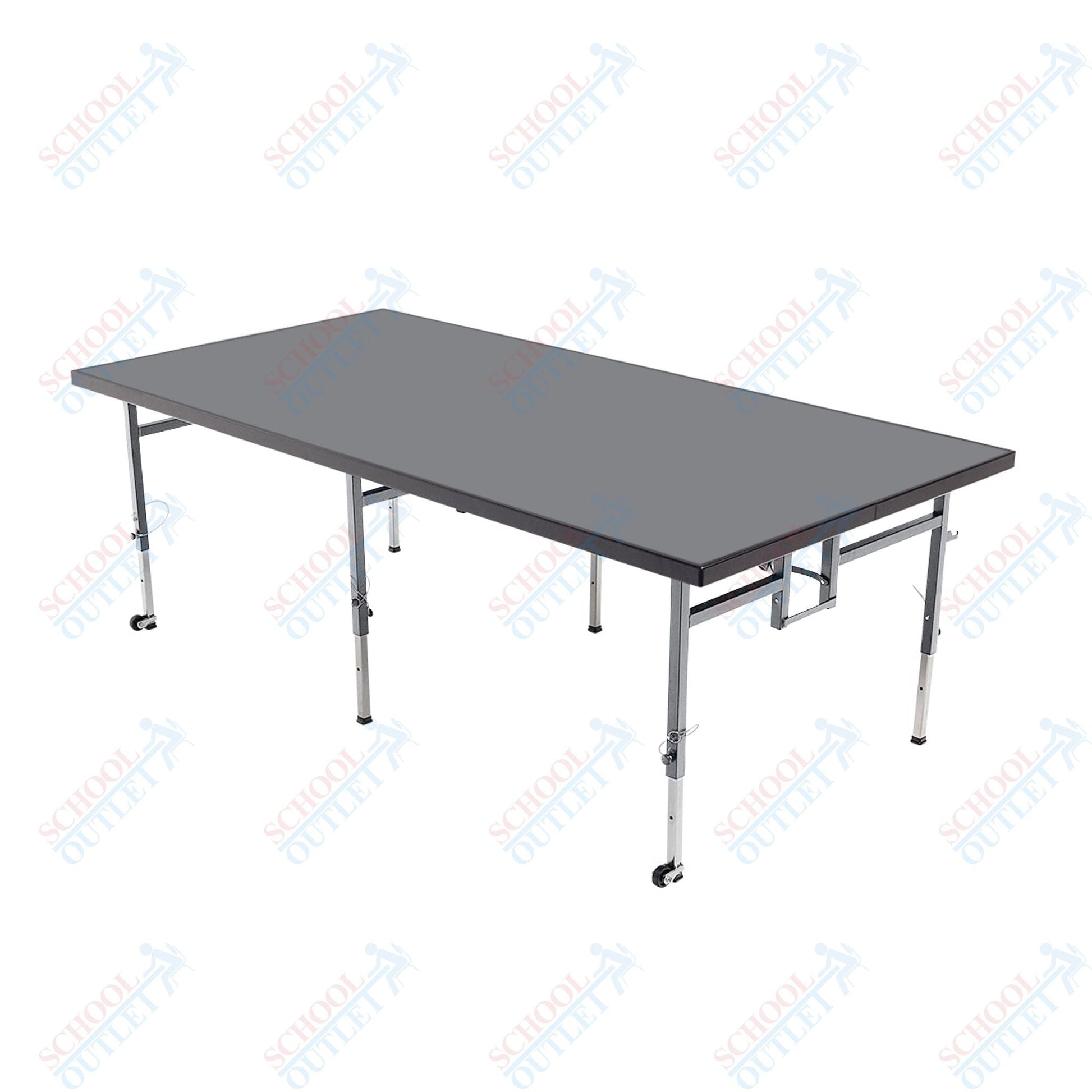 AmTab Adjustable Height Stage - Polypropylene Top - 48"W x 48"L x Adjustable 24" to 32"H (AmTab AMT-STA4424P) - SchoolOutlet