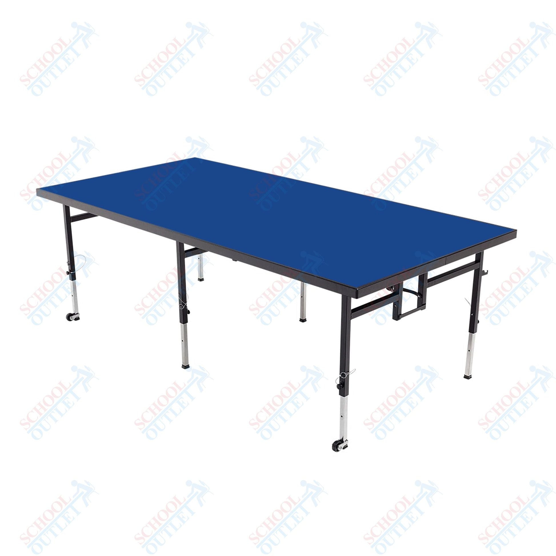 AmTab Adjustable Height Stage - Carpet Top - 48"W x 72"L x Adjustable 16" to 24"H (AmTab AMT-STA4616C) - SchoolOutlet