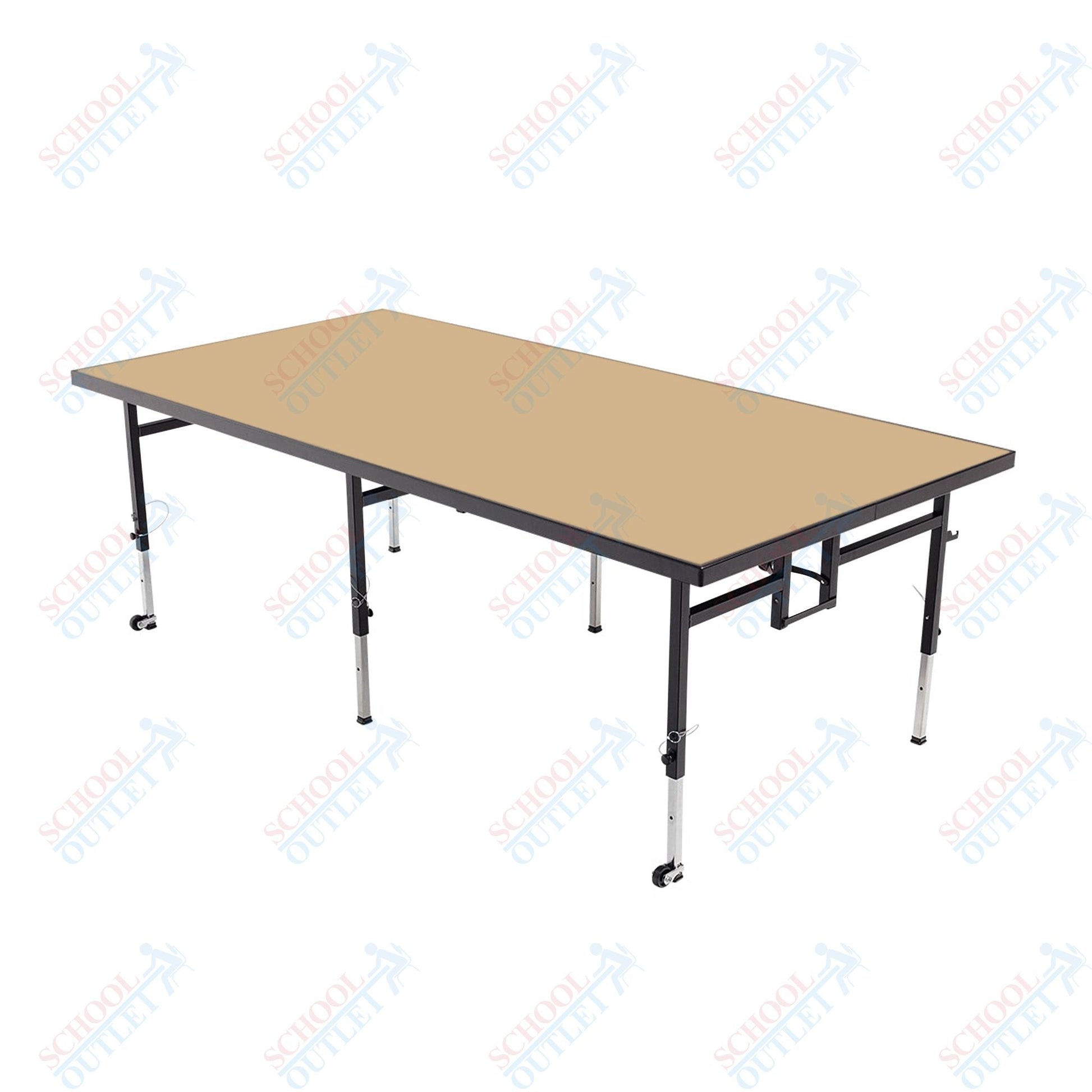 AmTab Adjustable Height Stage - Carpet Top - 48"W x 72"L x Adjustable 16" to 24"H (AmTab AMT-STA4616C) - SchoolOutlet