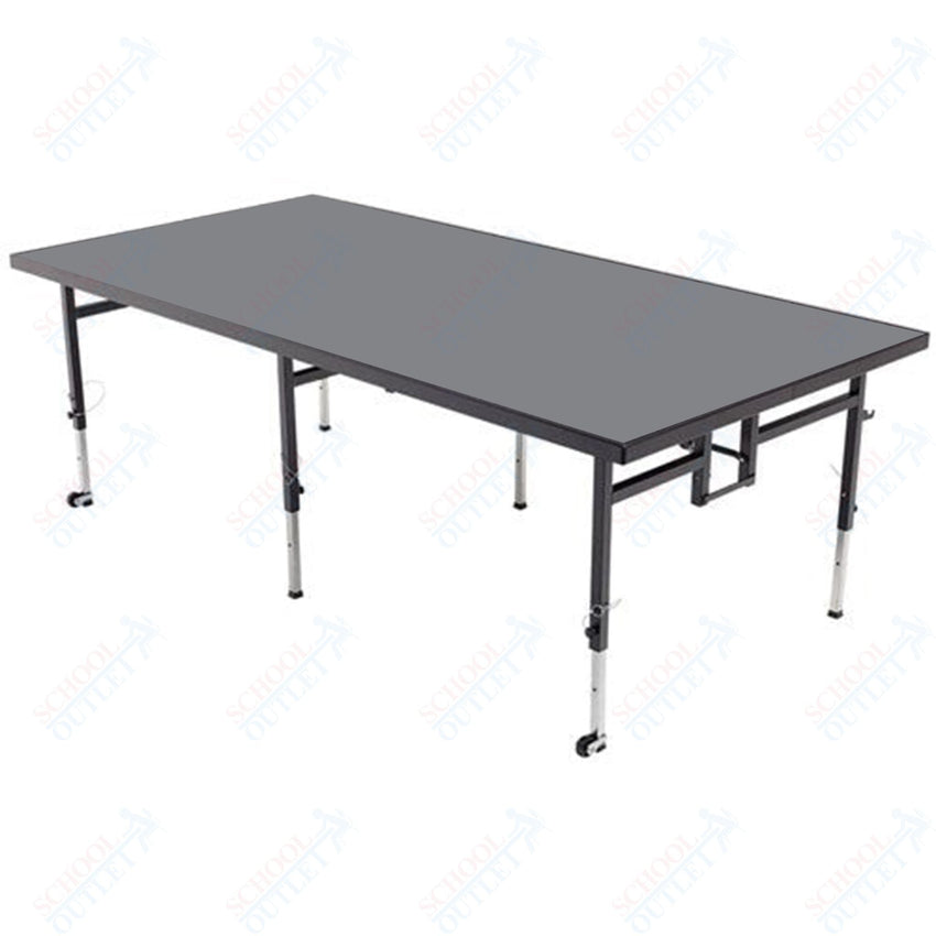 AmTab Adjustable Height Stage - Carpet Top - 48"W x 96"L x Adjustable 32" to 40"H (AmTab AMT - STA4832C) - SchoolOutlet