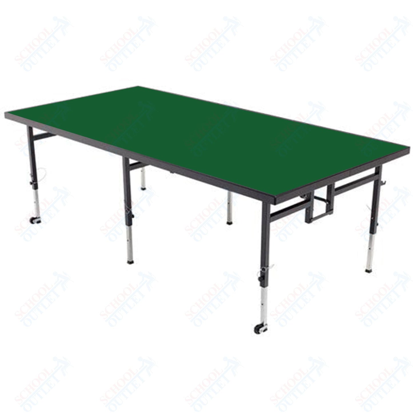 AmTab Adjustable Height Stage - Carpet Top - 48"W x 96"L x Adjustable 32" to 40"H (AmTab AMT - STA4832C) - SchoolOutlet