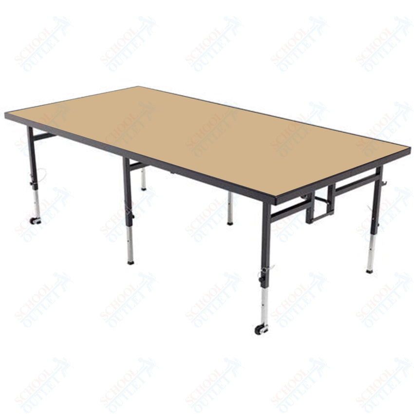 AmTab Adjustable Height Stage - Carpet Top - 48"W x 96"L x Adjustable 32" to 40"H (AmTab AMT - STA4832C) - SchoolOutlet