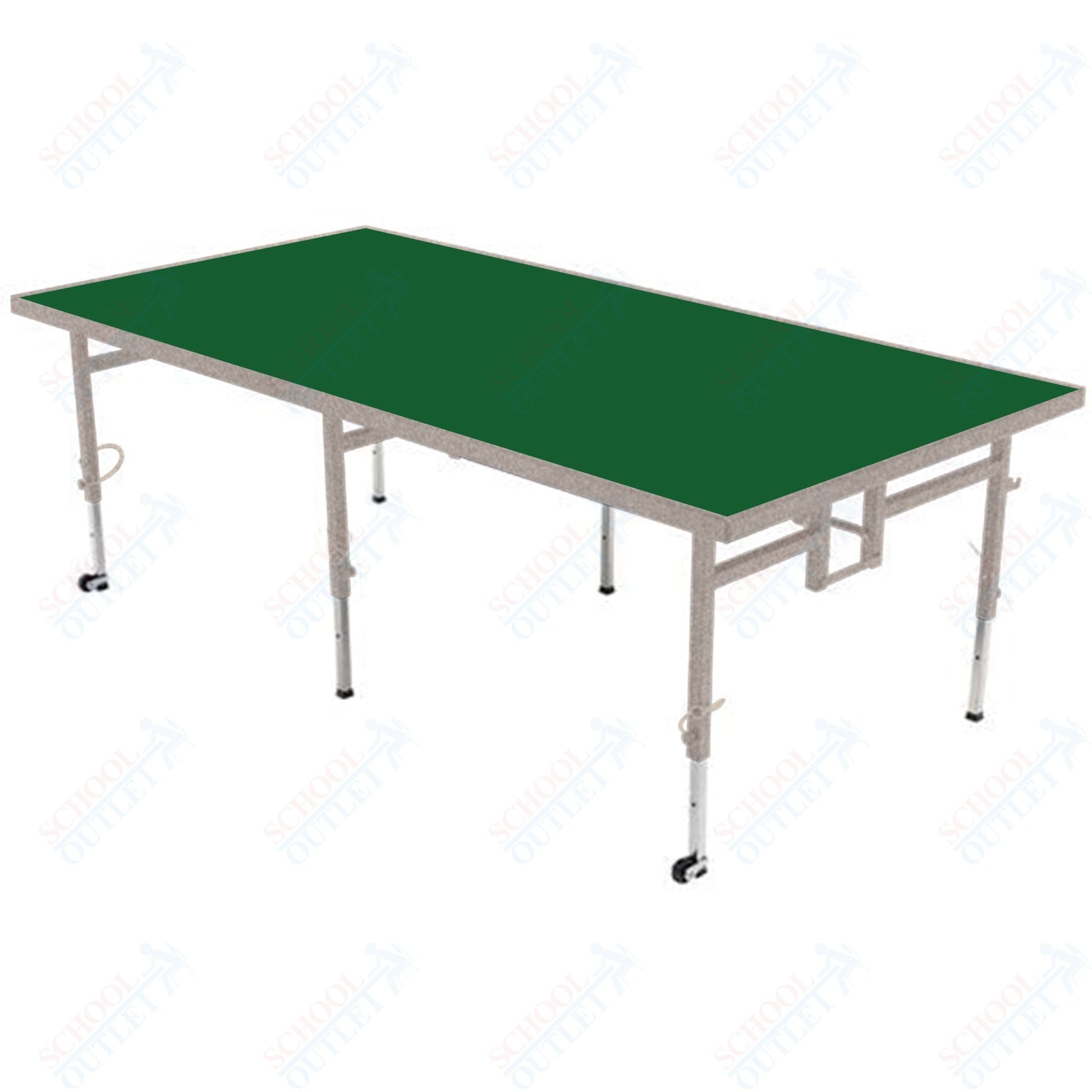 AmTab Adjustable Height Stage - Carpet Top - 48"W x 96"L x Adjustable 32" to 40"H (AmTab AMT - STA4832C) - SchoolOutlet