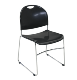 AmTab Stackable Caf Chair - 19.5"W x 20.75"L x 31"H - Seat Height 17"H  (AMT-STACKCAFECHAIR-3)