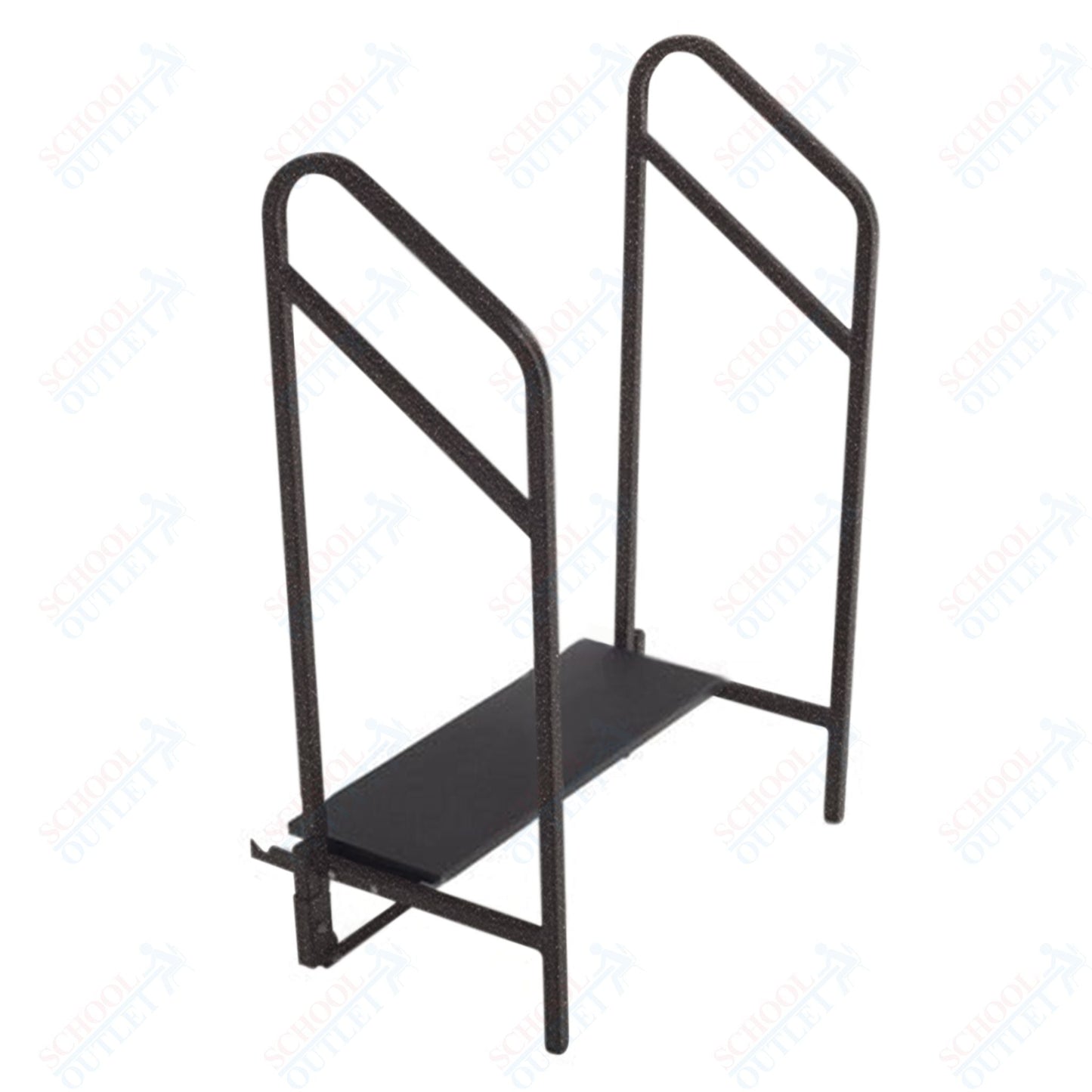 AmTab One Step with Handrails (8"H Step) - 36"W x 15"L x 47"H (AmTab AMT - STP1) - SchoolOutlet