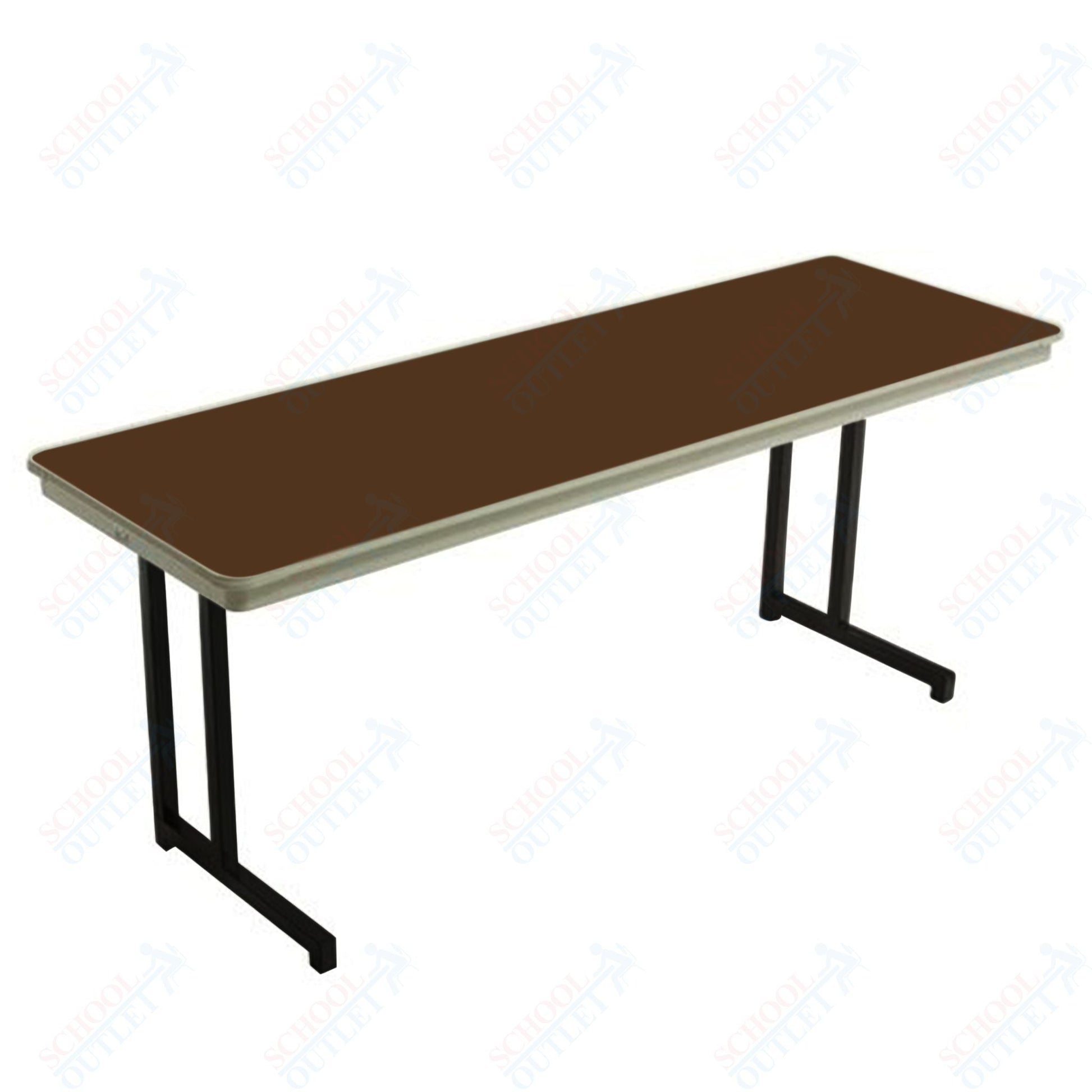 AmTab Dynalite Featherweight Heavy - Duty ABS Plastic Training Table - Rectangle - 18"W x 72"L x 29"H (AmTab AMT - TT186DL) - SchoolOutlet