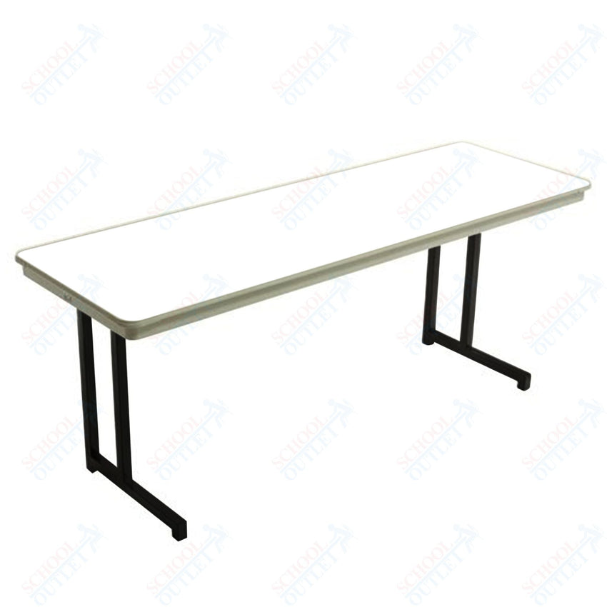 AmTab Dynalite Featherweight Heavy - Duty ABS Plastic Training Table - Rectangle - 18"W x 96"L x 29"H (AmTab AMT - TT188DL) - SchoolOutlet