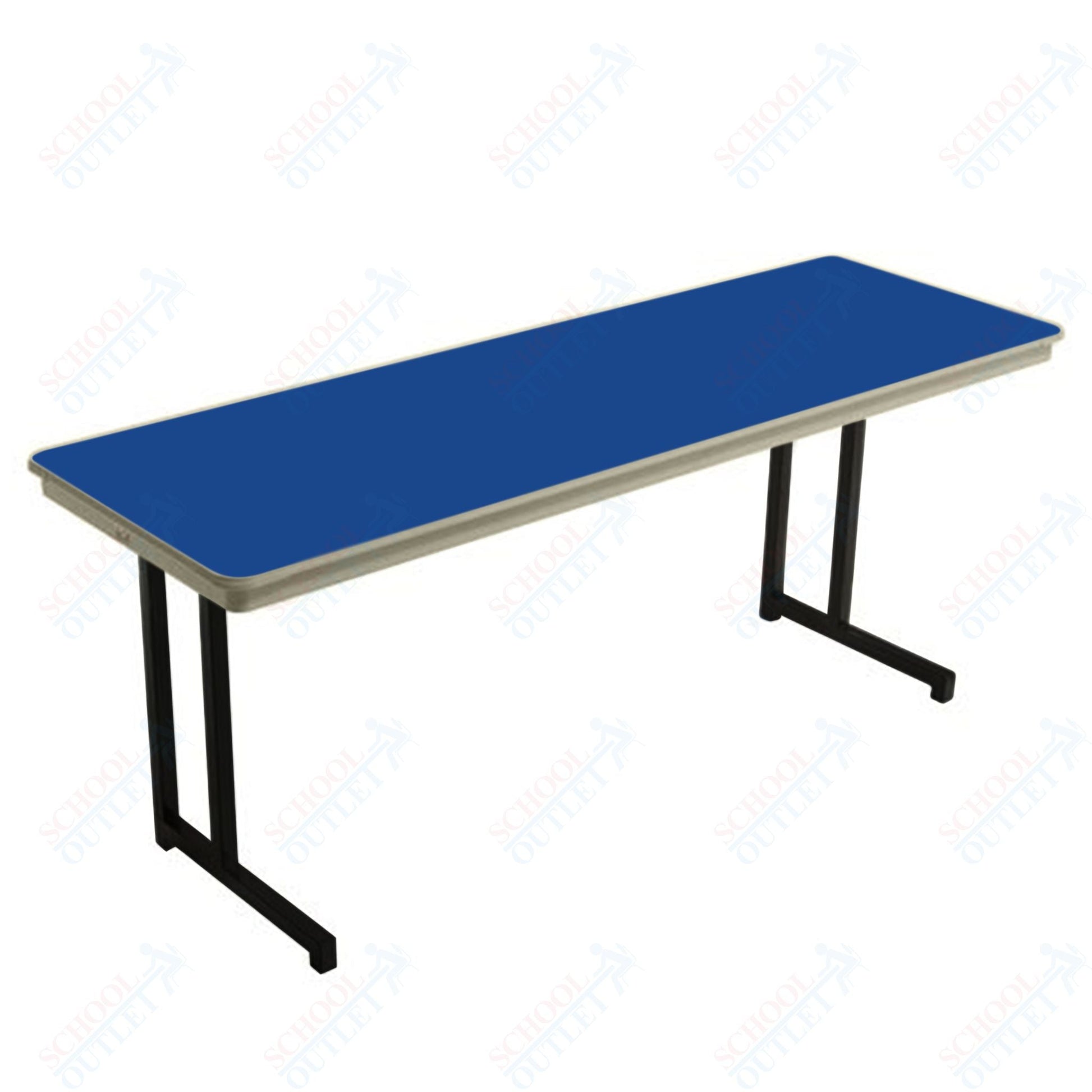 AmTab Dynalite Featherweight Heavy - Duty ABS Plastic Training Table - Rectangle - 24"W x 96"L x 29"H (AmTab AMT - TT248DL) - SchoolOutlet