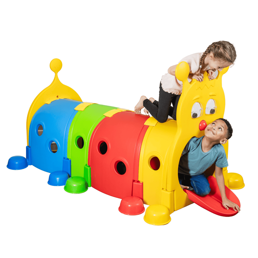 Bintiva Climb and Crawl Caterpillar Tunnel Play Structure - SchoolOutlet