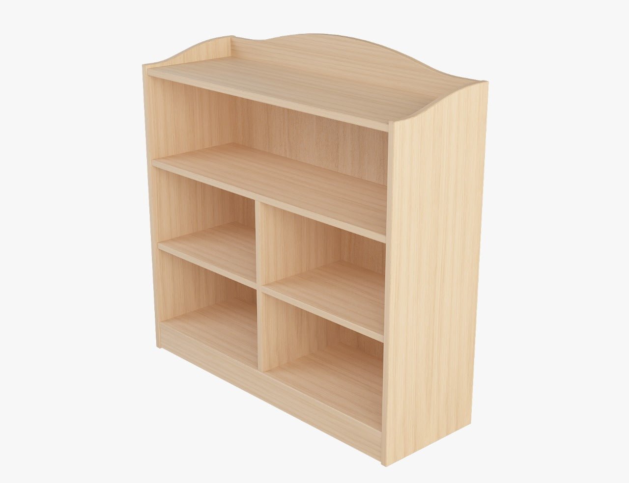 Bintiva Wood Bookcase 36"H X 36" W X 10.75"D - SchoolOutlet