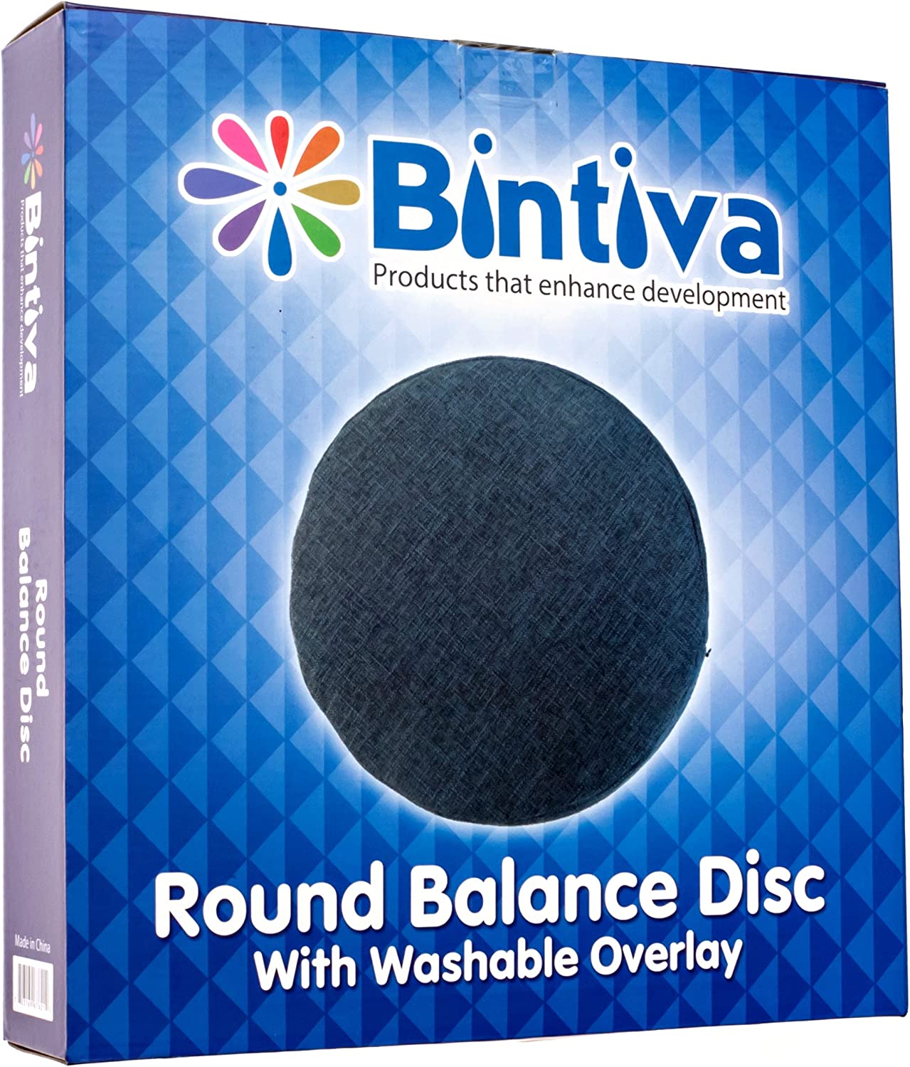 Bintiva Active Wiggle Cushion 13 in Diameter with Cover - SchoolOutlet