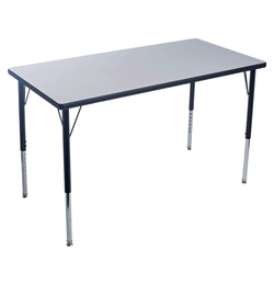 Bintiva Activity Table 24" x 48" with Height Adjustable Legs