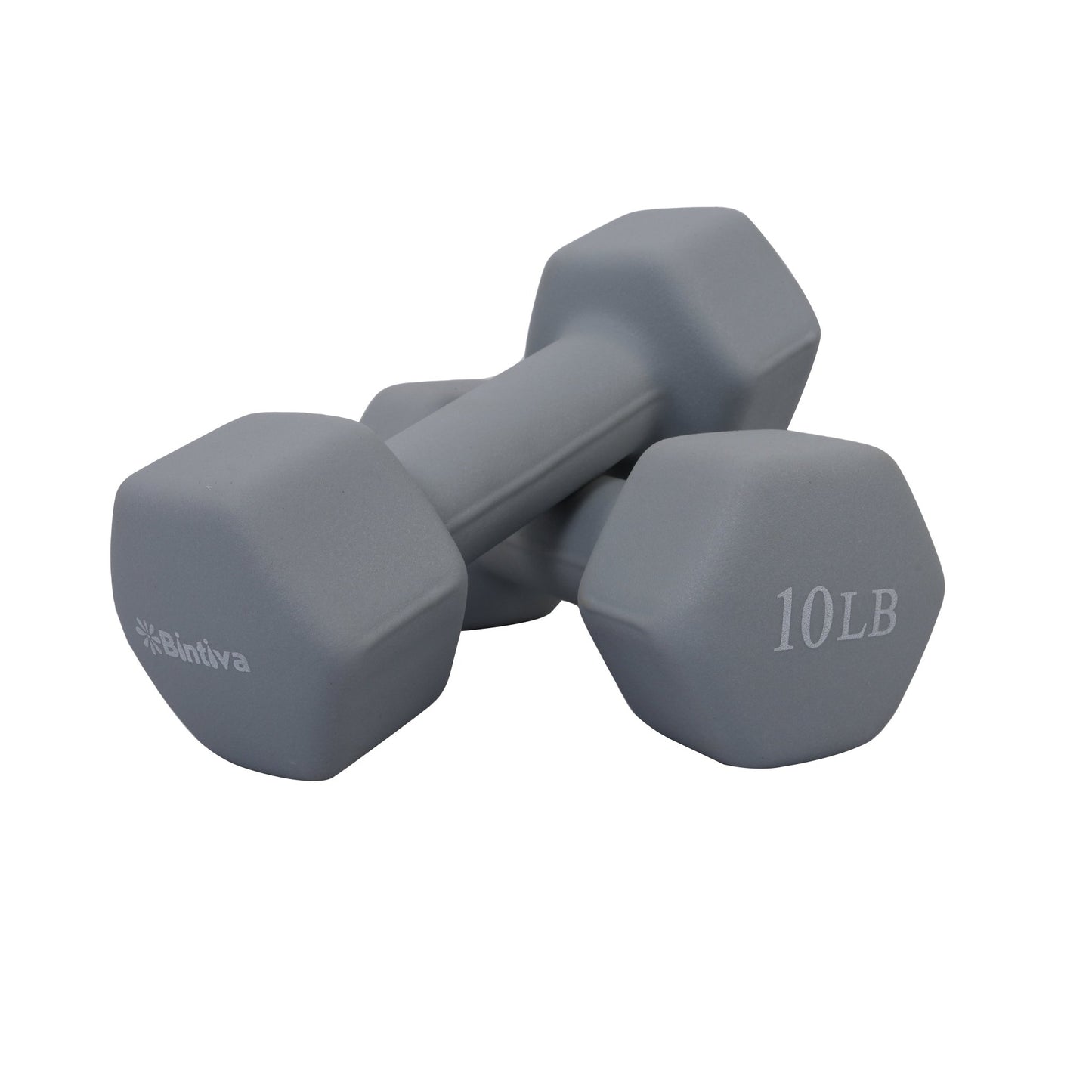 Bintiva Neoprene Hexagon Shaped Dumbbells Earth Tones - SchoolOutlet