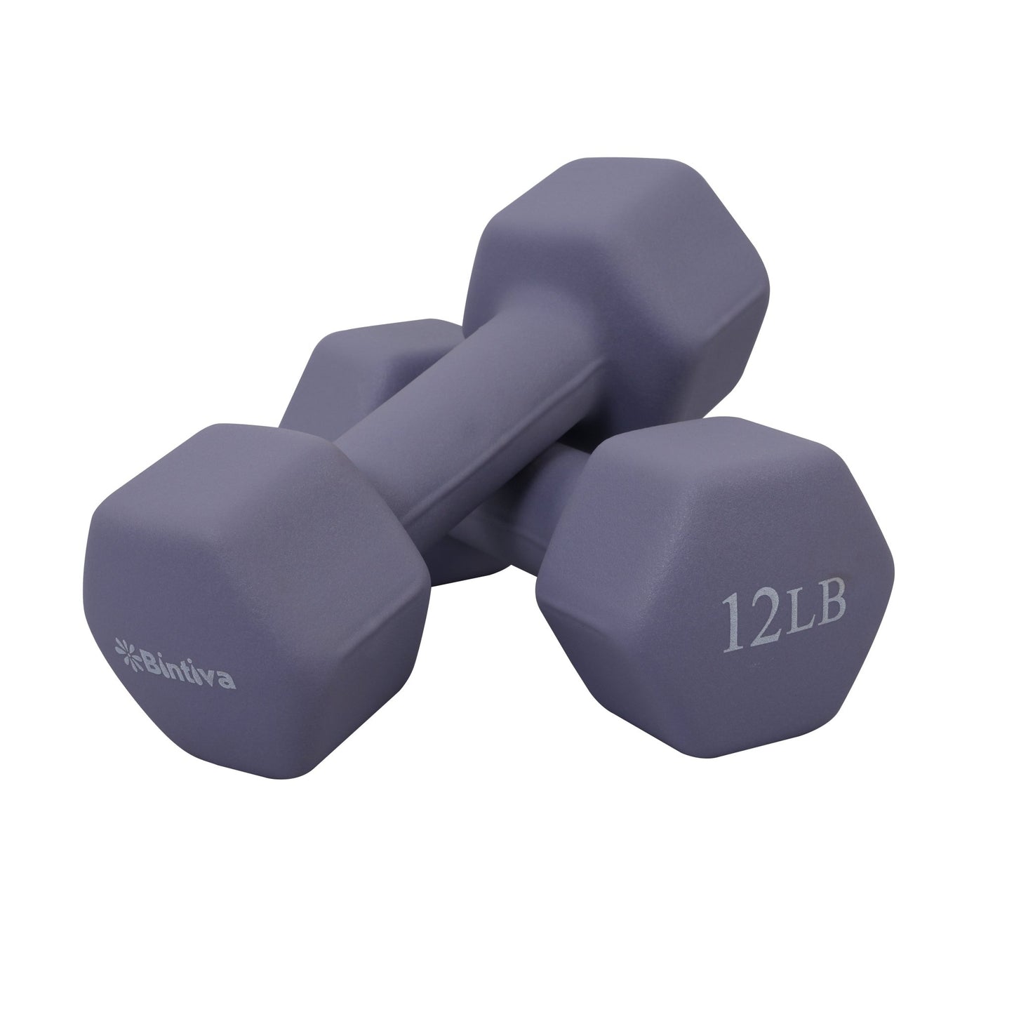 Bintiva Neoprene Hexagon Shaped Dumbbells Earth Tones - SchoolOutlet