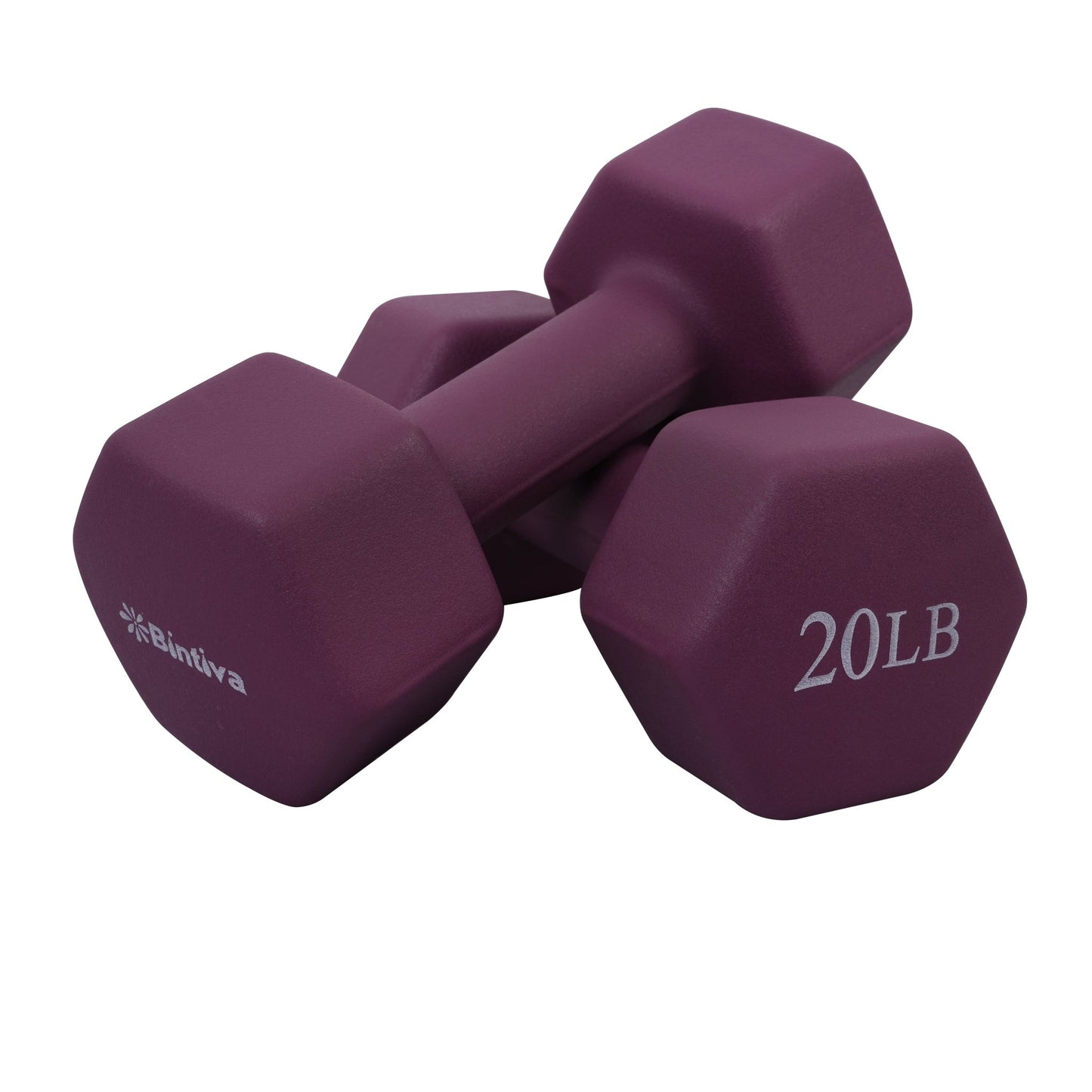 Bintiva Neoprene Hexagon Shaped Dumbbells Earth Tones - SchoolOutlet