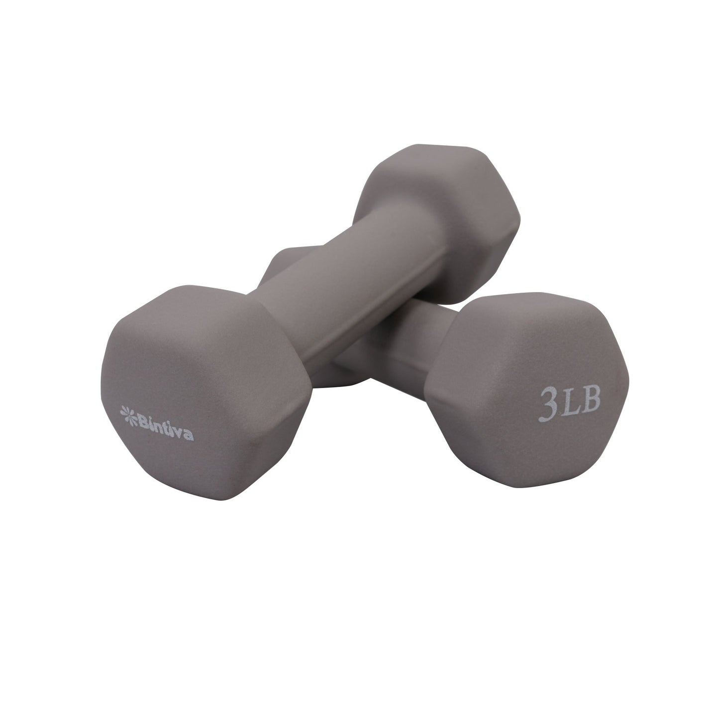 Bintiva Neoprene Hexagon Shaped Dumbbells Earth Tones - SchoolOutlet