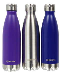 Bintiva Double Walled Vacuum Insulated Stainless Steel Water Bottle