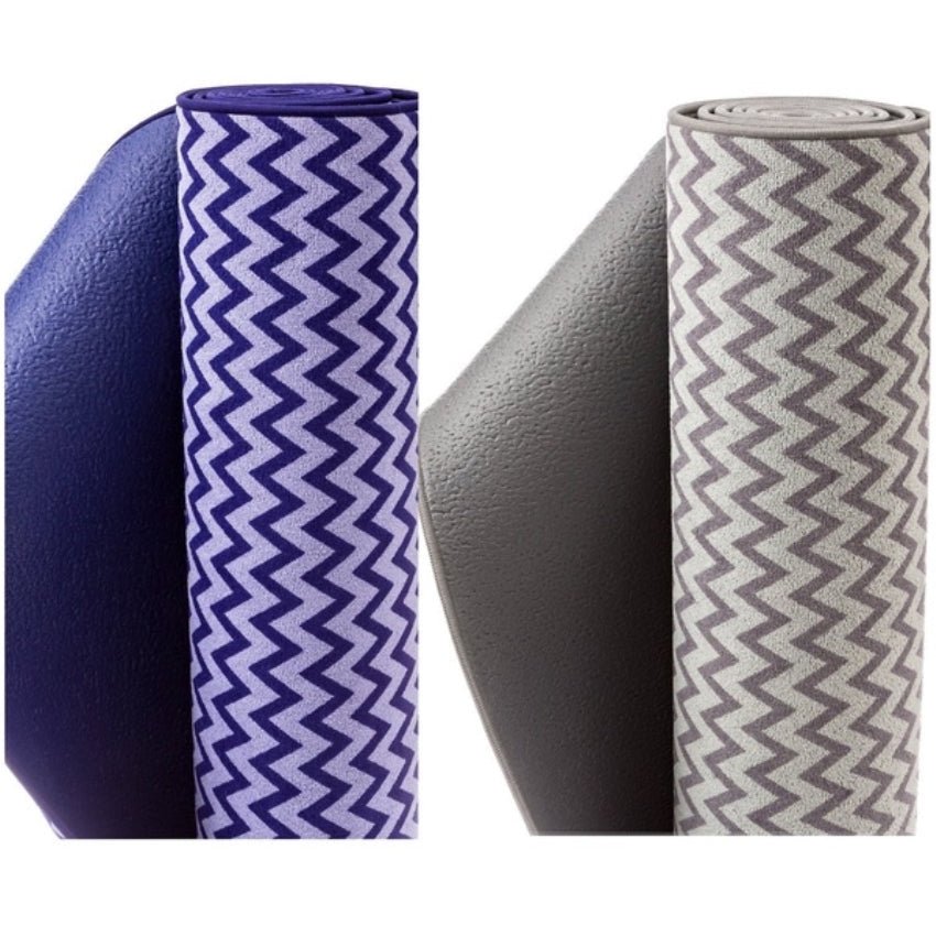 Bintiva Chevron Style Yoga Towel Hybrid Mat - SchoolOutlet