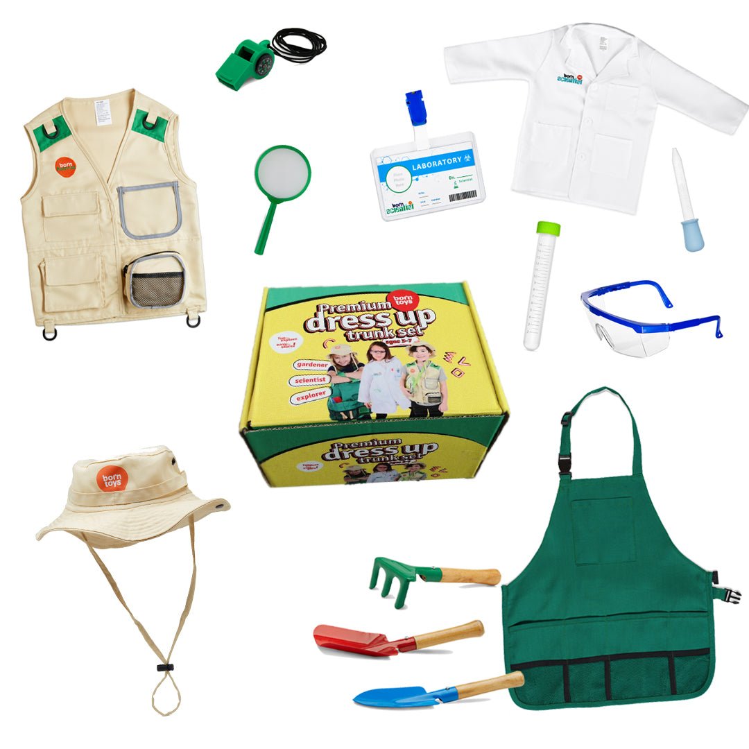 Bintiva Dress Up Trunk: Science - Explorer - Garden - SchoolOutlet