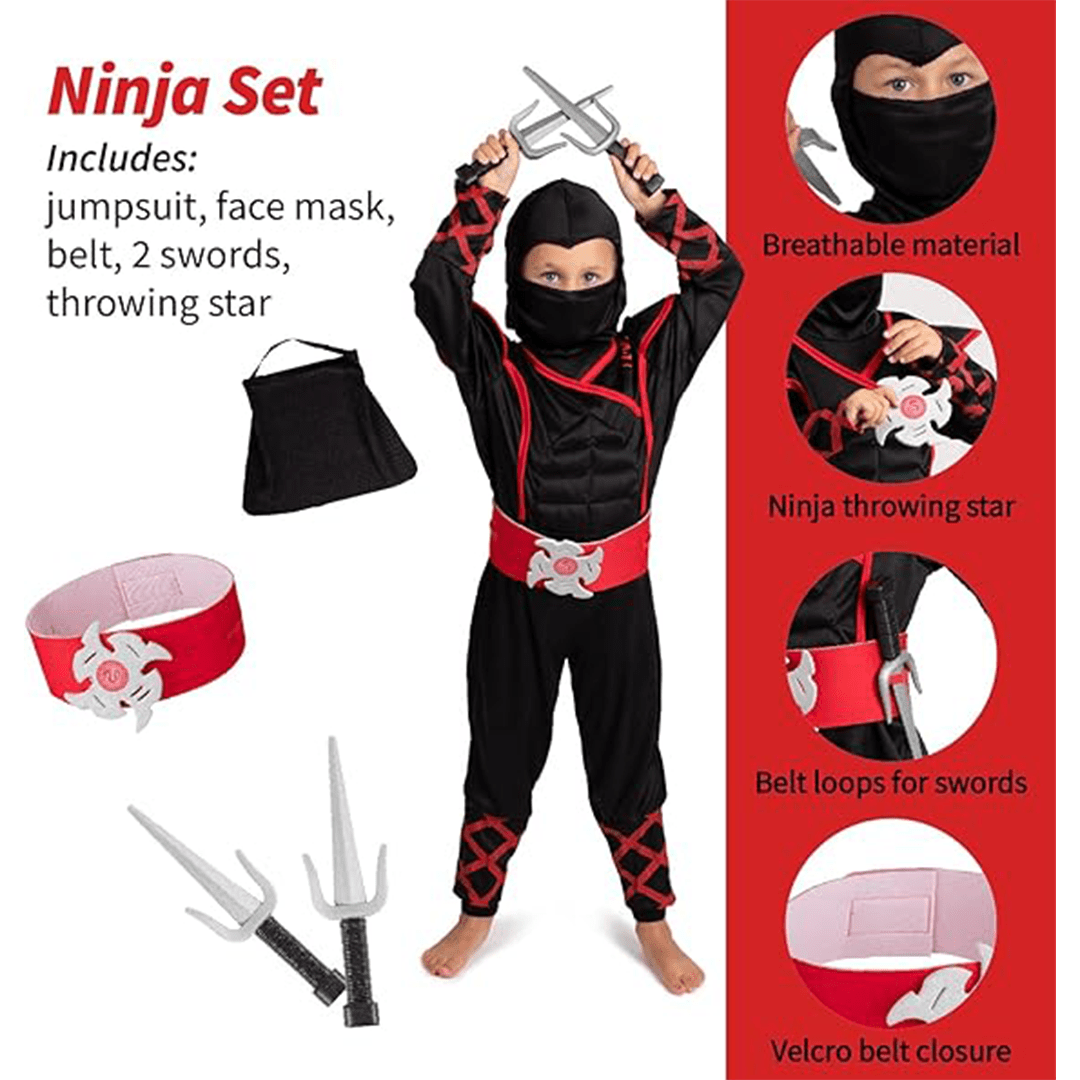 Bintiva Ninja Costume Set - SchoolOutlet