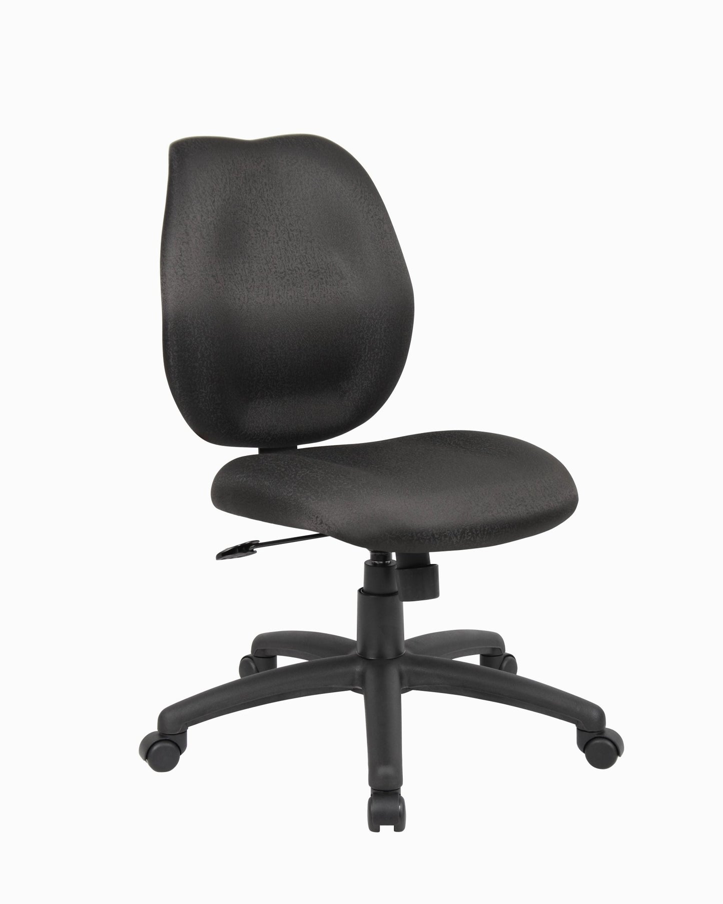 Boss Mid - Back Armless Task Chair, Black (B1016) - SchoolOutlet