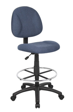 Boss Armless Drafting Stool with Footring (B1615)