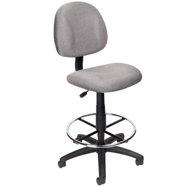 Boss Armless Drafting Stool with Footring (B1615) - SchoolOutlet