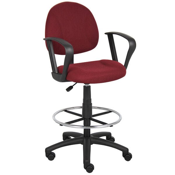 Boss Drafting Stool with Footring and Loop Arms (B1617) - SchoolOutlet