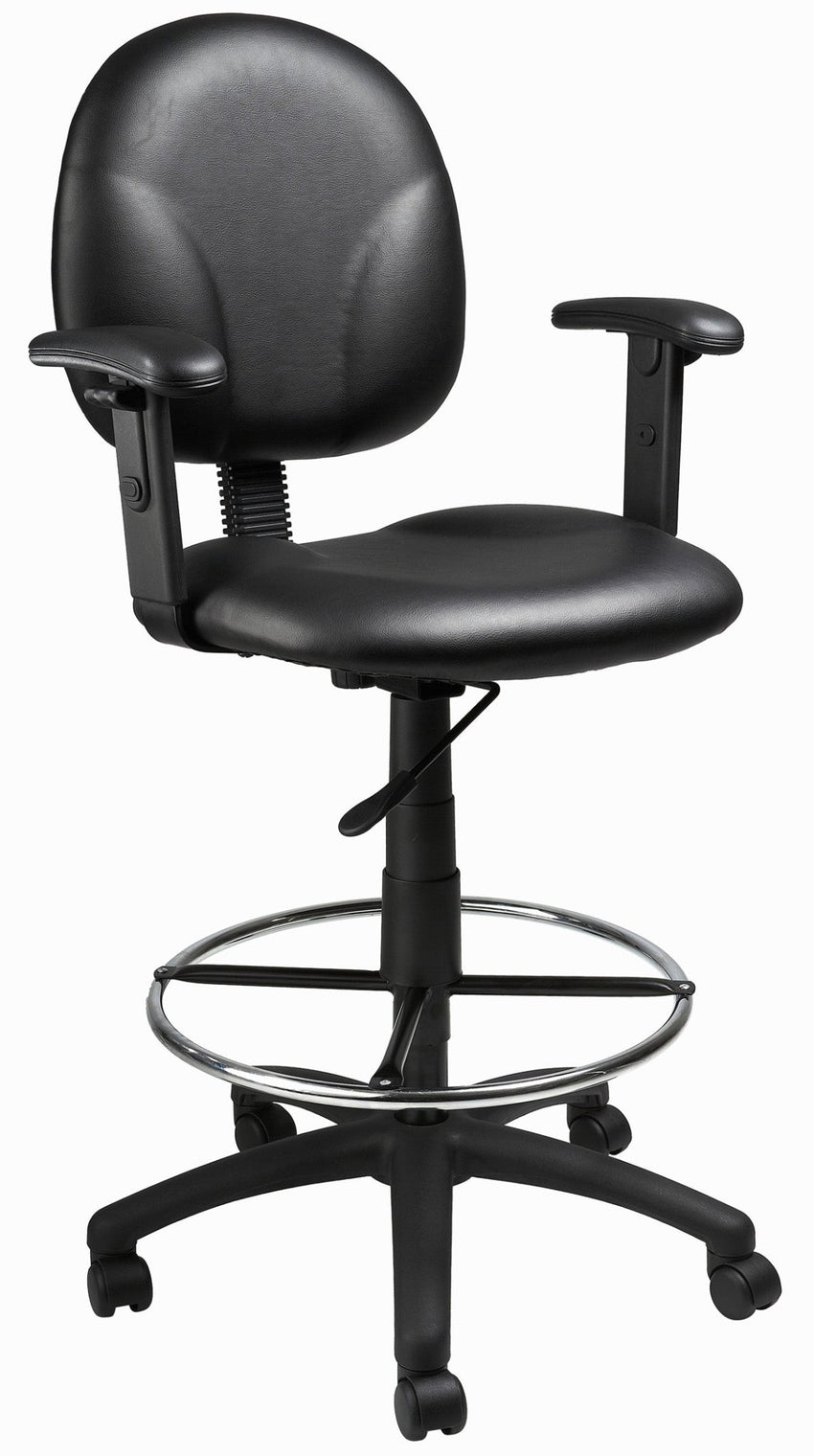 Boss Drafting Stool with Adjustable Arms and Footring (B1691) - SchoolOutlet