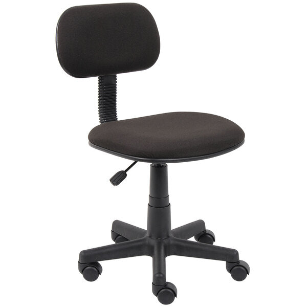 Boss Fabric Steno Chair, Black (B205) - SchoolOutlet