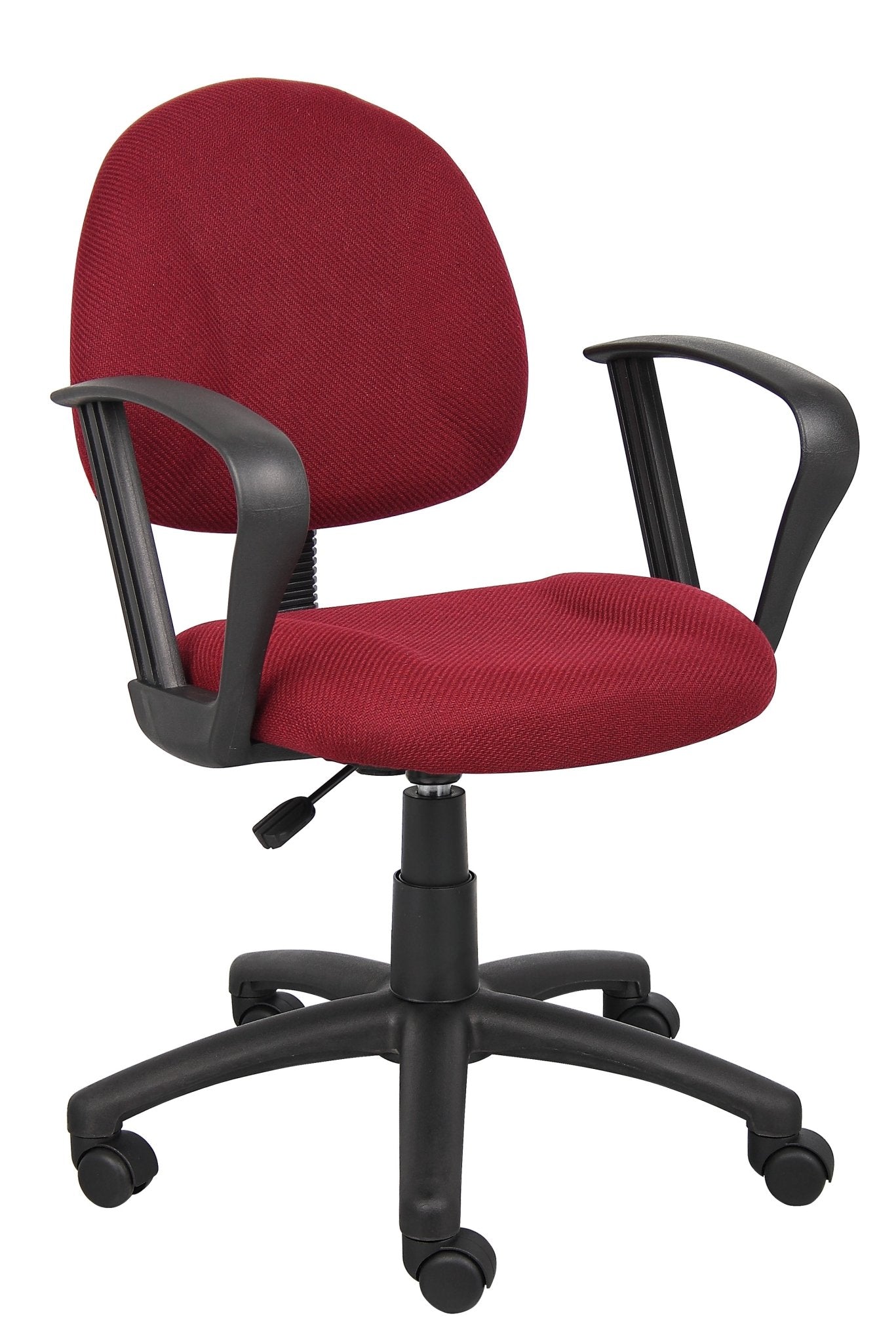 Boss Tweed Perfect Posture Deluxe Office Task Chair with Loop Arms (B317) - SchoolOutlet
