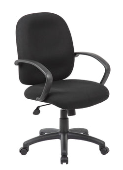 Boss Executive Tweed Ergonomic Budget Task Chair, Black (B500)