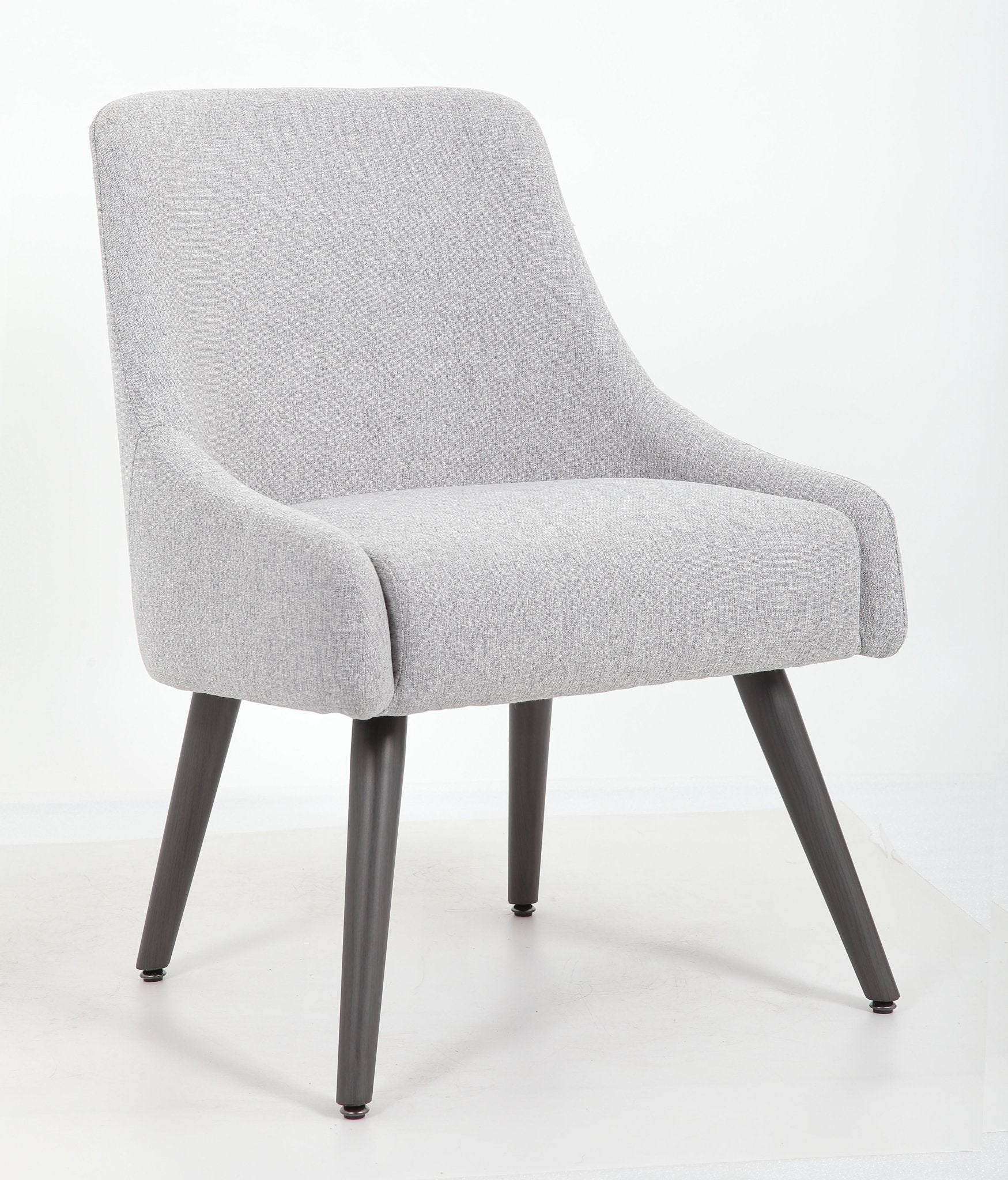 Boss Boyle Poly - Linen Weave Guest Chair, Grey (B579) - SchoolOutlet