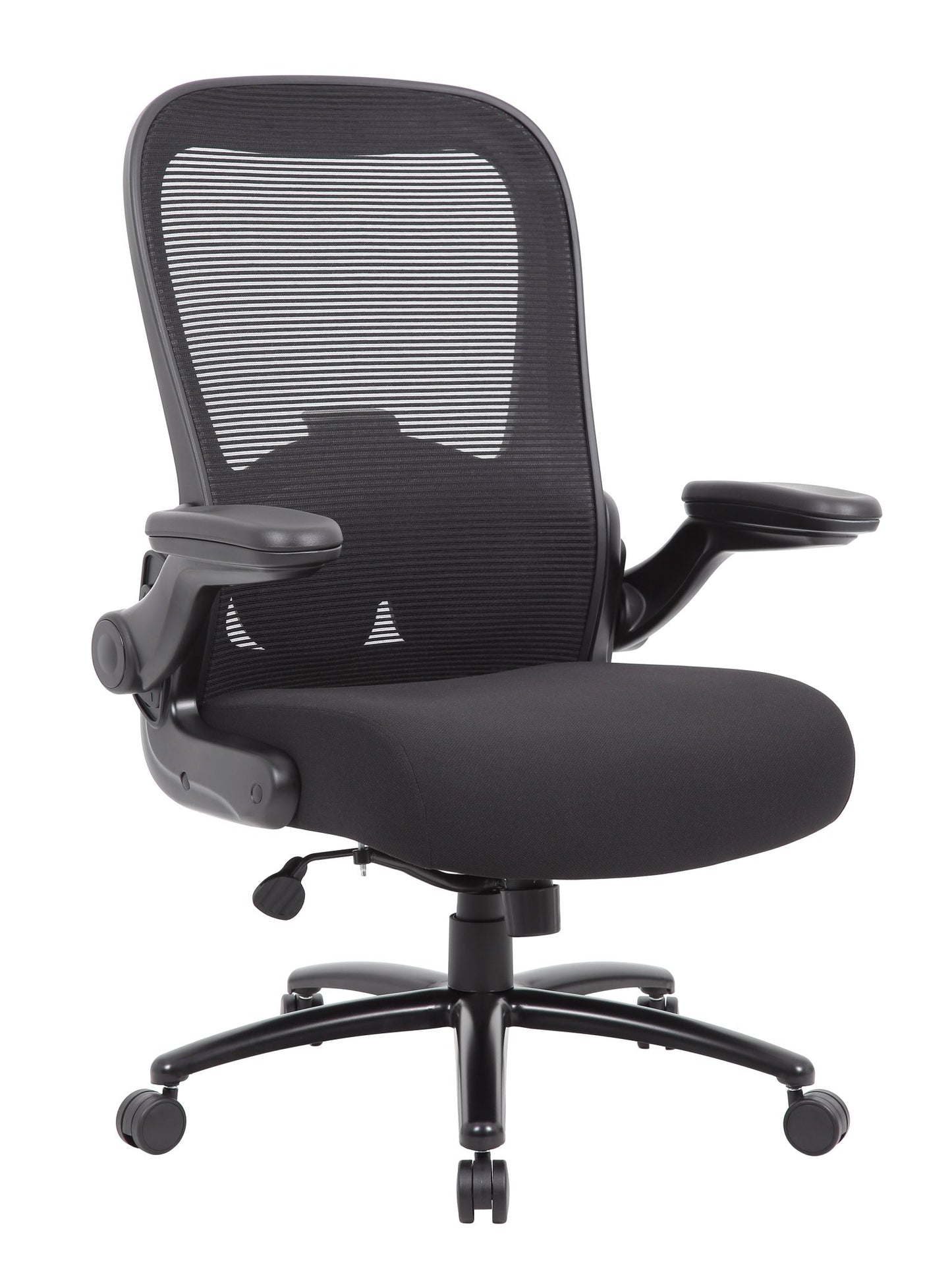 Boss Heavy - Duty Mesh Back Task Chair with Casters, Black (B601) - SchoolOutlet
