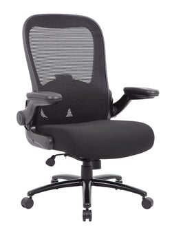 Boss Heavy-Duty Mesh Back Task Chair with Casters, Black (B601)