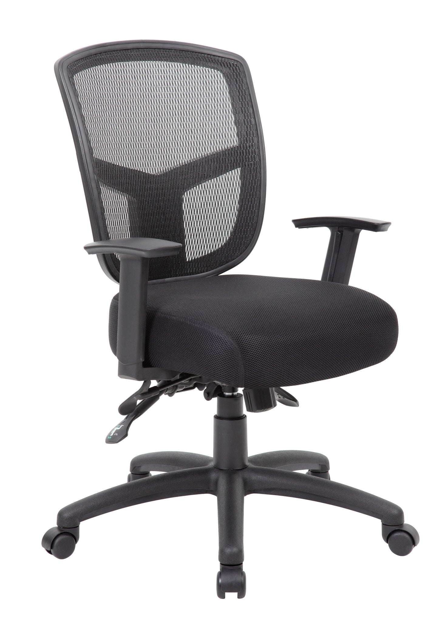 Boss Contract Mesh Task Chair, Black (B6023) - SchoolOutlet